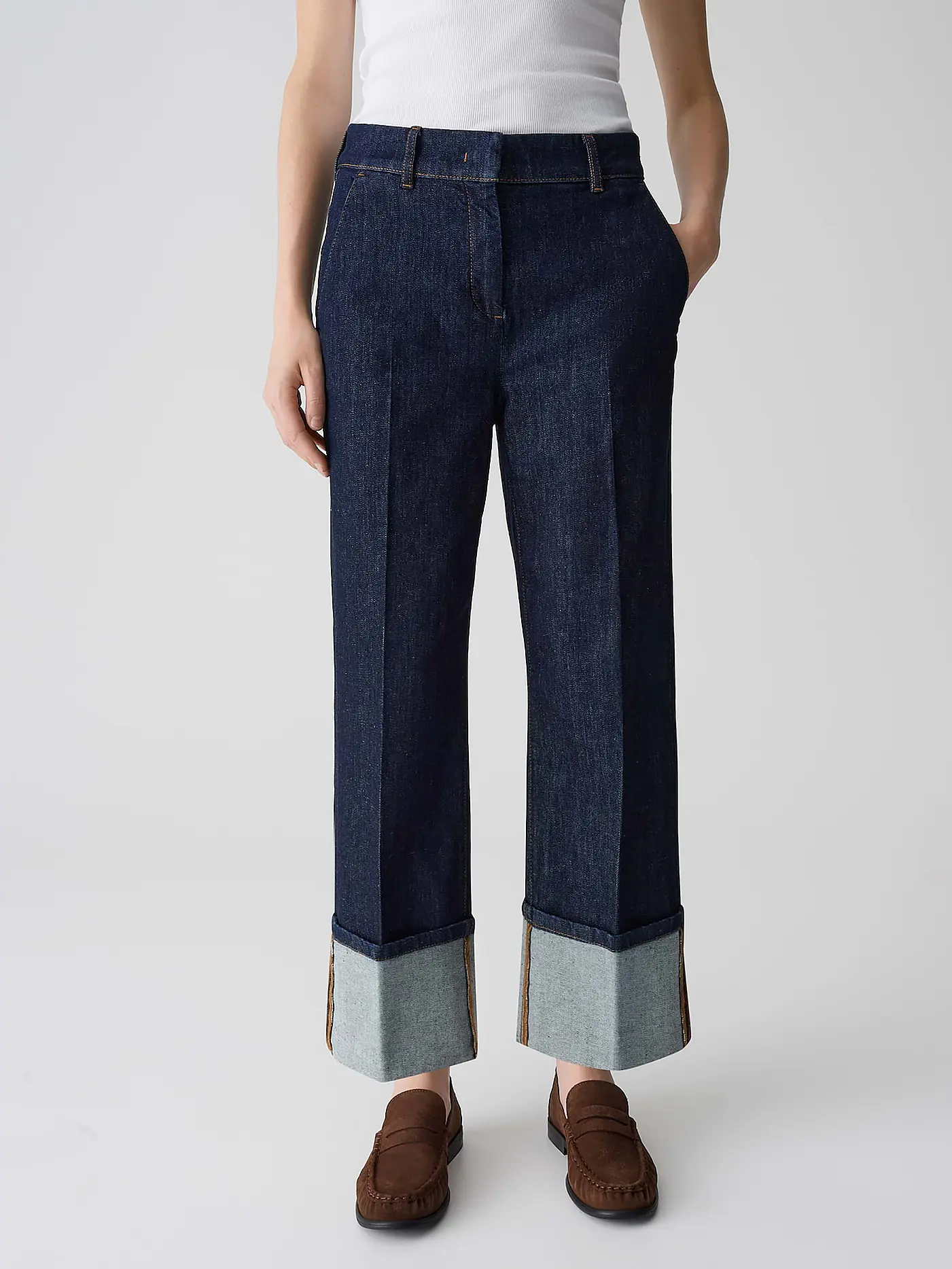 OPUS PANTS | Jeans Wide Leg MOIRA CLEAN | 